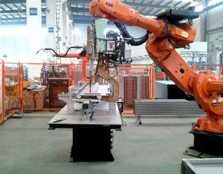 層門板點焊搬運機器人系統